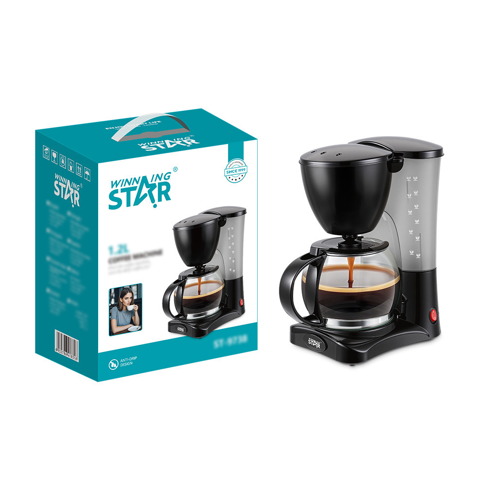 Winningstar Cross-Border Home Tea Brewing Coffee Insulation Automatic Drip Coffee Machine Coffee Maker