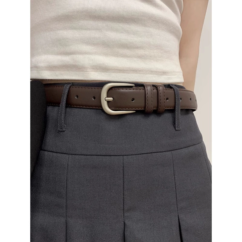 Black belt, universal jeans, Korean style, high-quality style