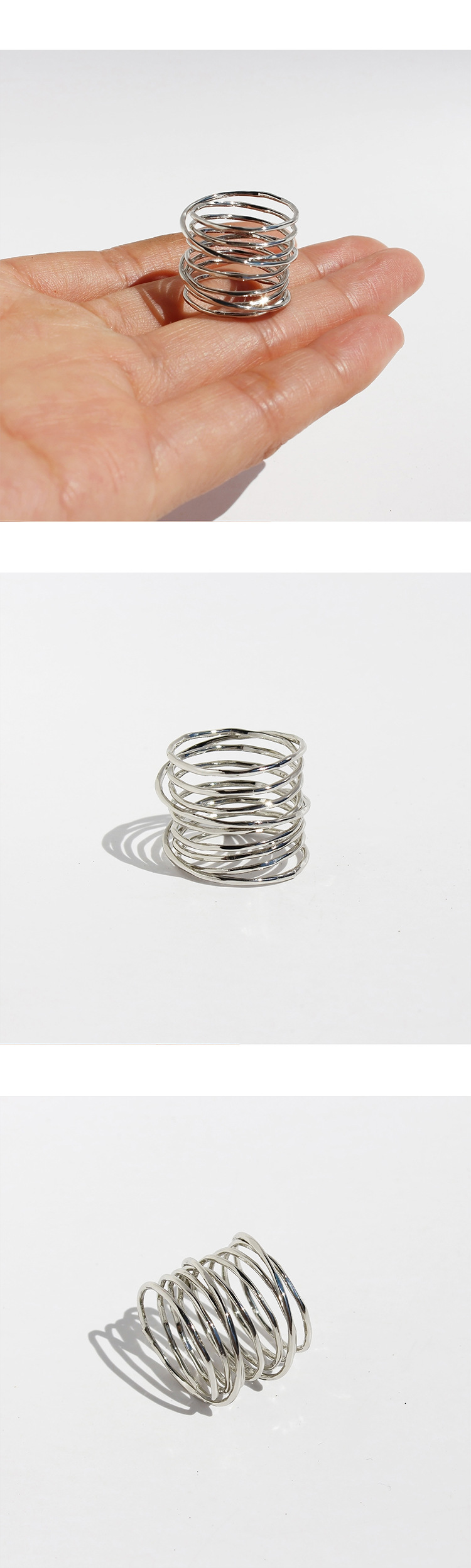 1 Piece Quantity Holiday, Daily Occasion Brass Material Lines Pattern Brass 18K Gold Plated Simple Style Irregular Plating Lines Rings
