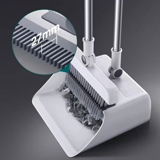 Customized Broom Dustpan Long Bristle Broom Foldableing Storage Scraper Broom/Floor Brush/Dustpan Cleaning Set