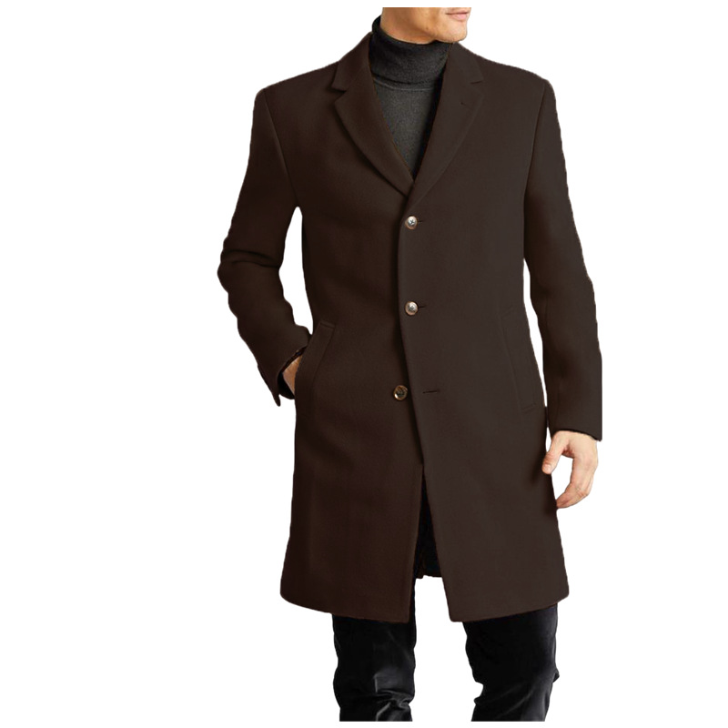 Ropa de hombre Abrigo de lana nuevo para hombre Abrigo con forro de lana multicolor_voghion.com