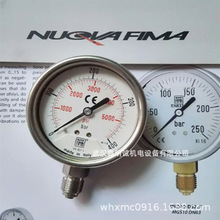 意大利NUOVA FIMA 不锈钢  波登管 耐震压力表0-400bar