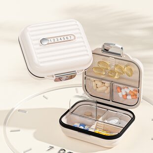 Handheld container, small pillbox, storage system sealed