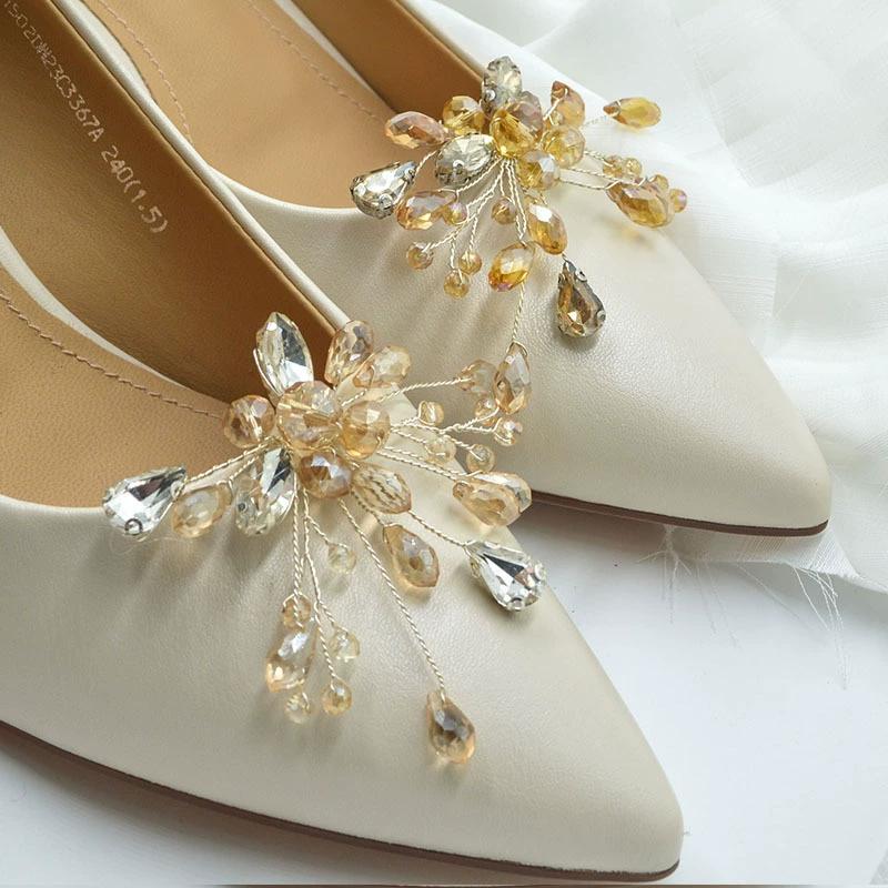 Модные свадебные зажимы для обуви корейские туфли