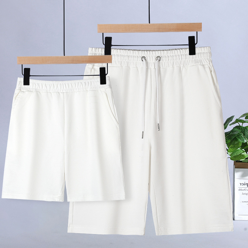 Summer Style Solid Color Shorts, Casual and Simple, Suitable for Adults and Children, Parent-Child Shorts, Customizable with Printed Text and Logo