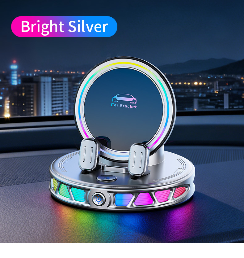 Cross-Border Hot-Selling Car-Mounted Smart Electric Phone Holder with Wireless Charging, Stable Navigation Support for the Dashboard