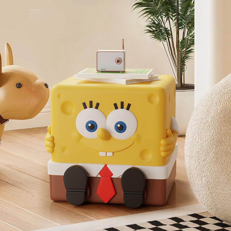 Taburetes de zapatos de Bob Esponja, taburetes de zapatos creativos en línea, taburetes de sala de estar pequeños, dibujos animados lindos para niños