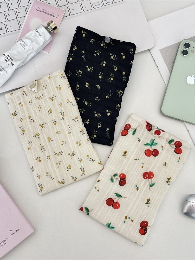 5823 Chiffon Floral Print Phone Bag for Women, Compact and Practical for Shopping, Suitable for Lipstick, Cushion, and Phone Storage