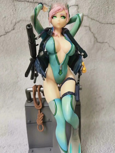 Beauty Girl After-School Battlefield 3 Episode Frog Girl Aigir Swimming Suit Action Figure Display