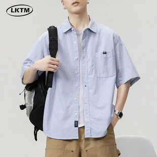 Japanese summer thin universal shirt