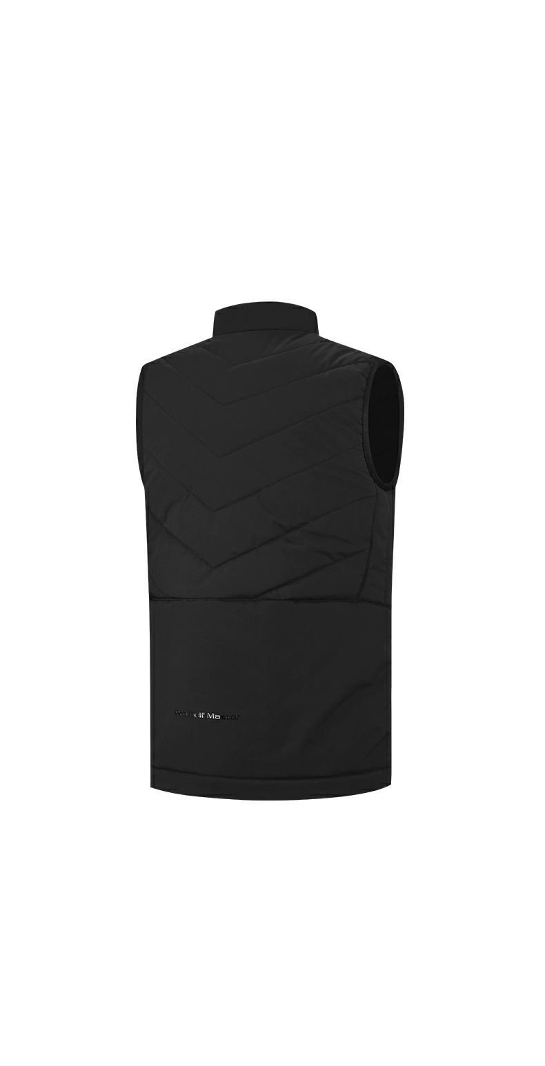 Áo ghi lê golf PGM nam chần bông giữ ấm mùa thu đông — YF519-Áo khoác bông đen [chần bông], YF519-Áo khoác cotton xám [chần bông], YF517-Áo khoác màu đỏ [90% lông vịt trắng], YF517-Áo khoác đen [90% lông vịt trắng] chi tiết 17