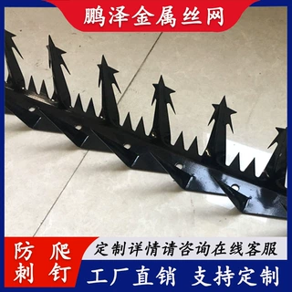 定制304不锈钢防爬刺钉热镀锌围墙别墅防盗铁刺学校墙头小区围栏
