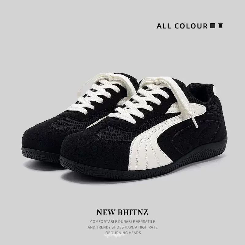 男女同款秋季休闲鞋韩版潮流百搭运动休闲德训鞋简约舒适时尚男鞋