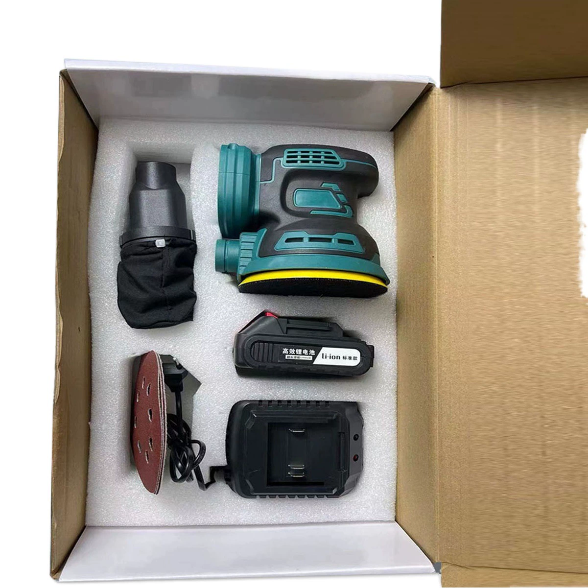 Бесщеточный литиевый электрический шлифовальный станок Круглый квадратный мини-шлифовальный станок для шпаклевки Шлифовальный станок по дереву и металлу