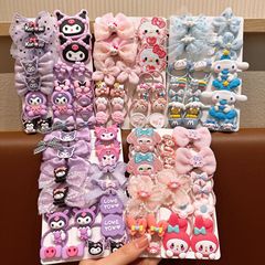 Cartoon Sanrio Children's Hair Tie Set, Non-Damaging, Cute and Sweet, for Girls, Koromimi Hair Ring Elastic Hair Accessory