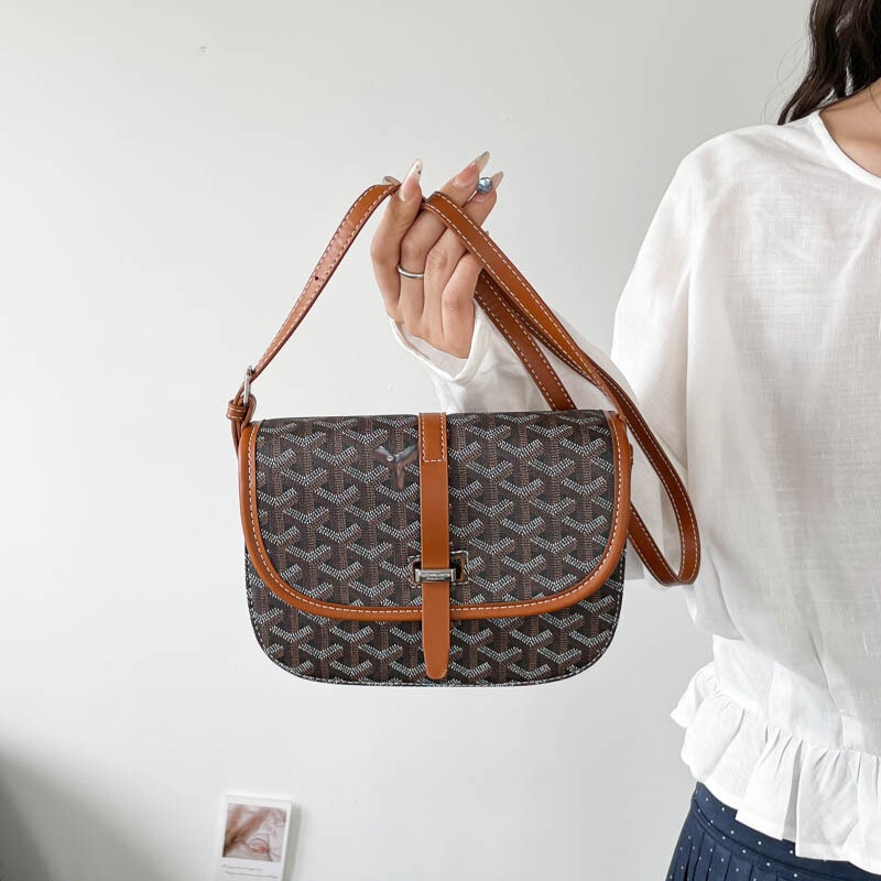 Fashionable printed crossbody bag, large-capacity shoulder flap bag, cross-border 2026 new niche casual versatile saddle bag Fashionable printed crossbody bag, large-capacity shoulder flap bag, cross-border 2026 new niche casual versatile saddle bag