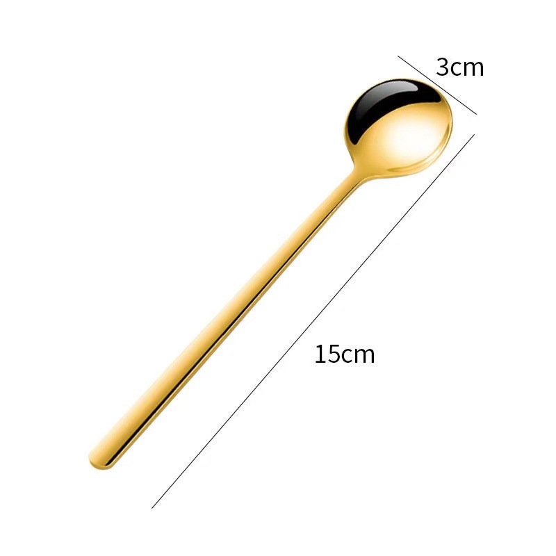 15cm 작은 원형 스푼 [골드]