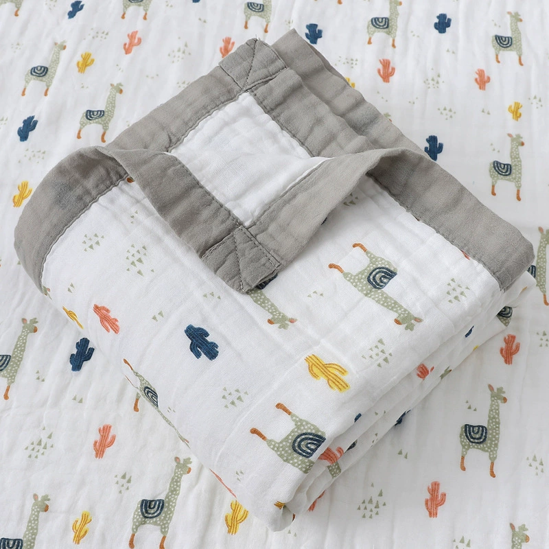 Марлевый детский мультяшный банный полотенце, duvet для младенца