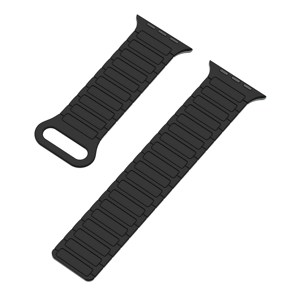 Ремешок для часов Apple Watch, силиконовый с магнитной застёжкой-петлёй, совместим с iWatch 8/9/10