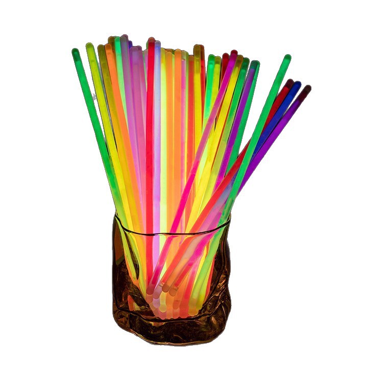Barras fluorescentes que se adheren a la ropa, barras luminosas coloridas para niños, luz deslumbrante para fiestas, luz plateada, pulseras luminosas.