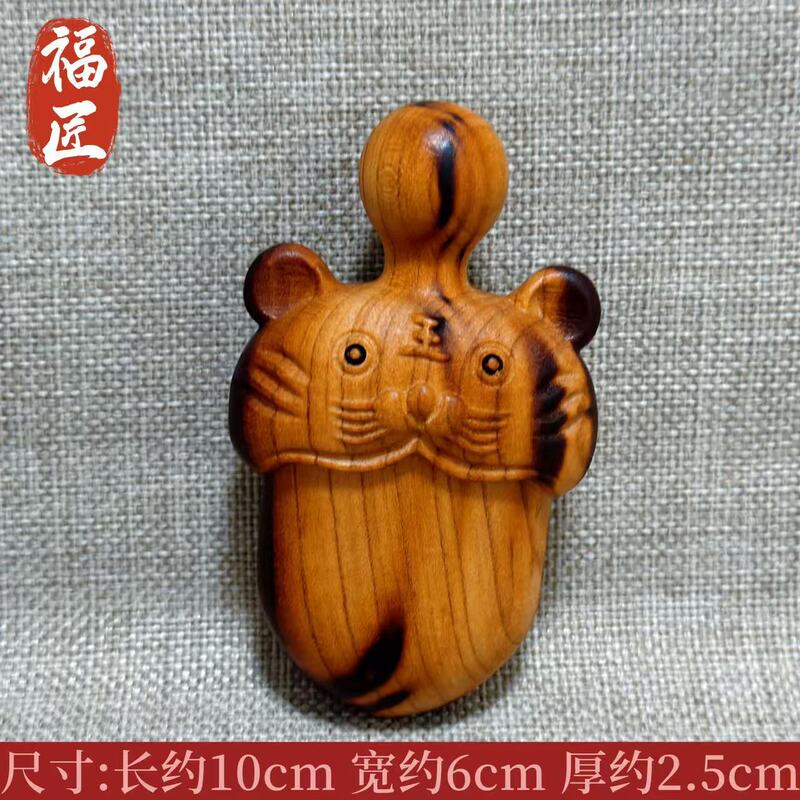 桃木剑虎头剑纯小宝剑刀挂件吊坠手工实木尚方宝剑真桃木剑|undefined
