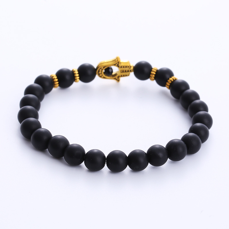 Novelty Devilu0027S Eye Palm Beaded Copper Bracelets