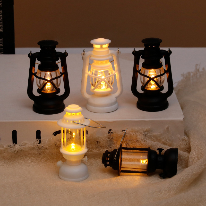ミニ親指レトロシミュレーションホリデー屋外シーン雰囲気 LED 電子ナイトライトペンダント装飾キャンドルライト|undefined