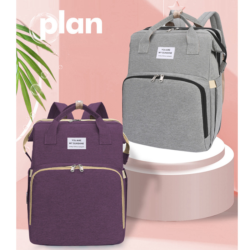 Cross-border nueva bolsa de cama plegable portátil multifuncional para salir, bolsa de hombro de ocio de gran capacidad