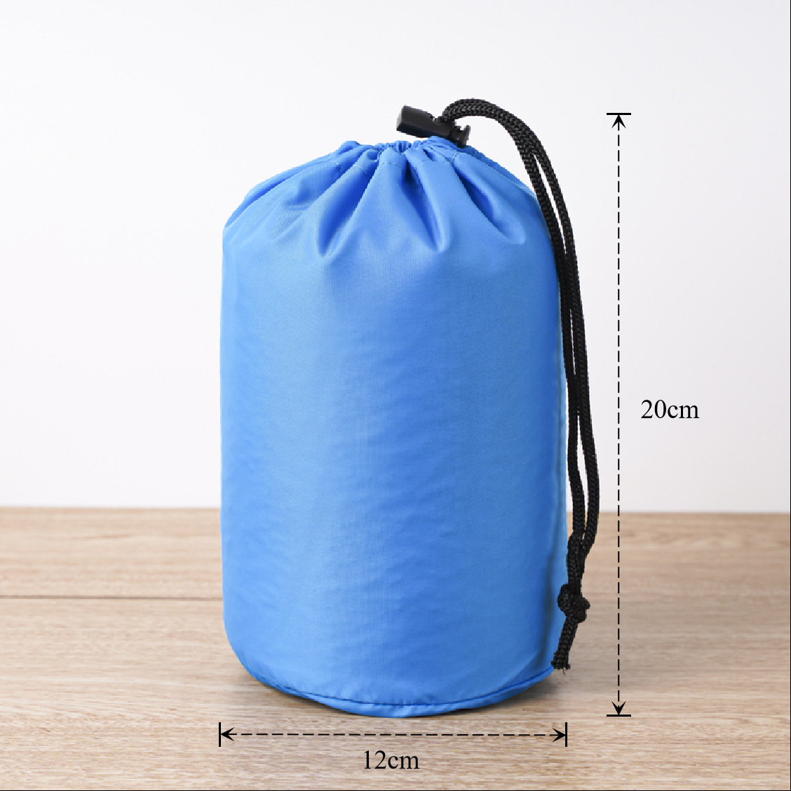 Bolsa de cuerda de nylon impermeable cilíndrica de plumón para ropa doméstica de poliéster bolsa de almacenamiento bolsa de embalaje bolsillo de paquete de contracción image 76