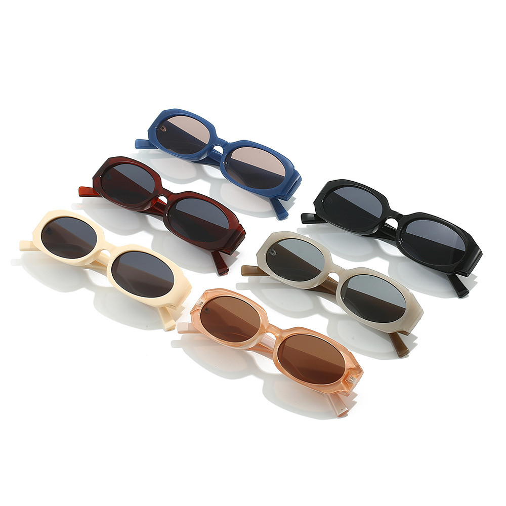 2024 nueva fábrica directa europea y americana transfronteriza gafas de sol caja personalidad tendencia color coincidencia gafas de sol calle tiro
