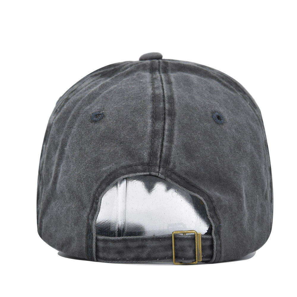 Cappellino da baseball con lettere ricamate in 3D lavato per uomo e donna, originale berretto americano a becco d'anatra_voghion.com