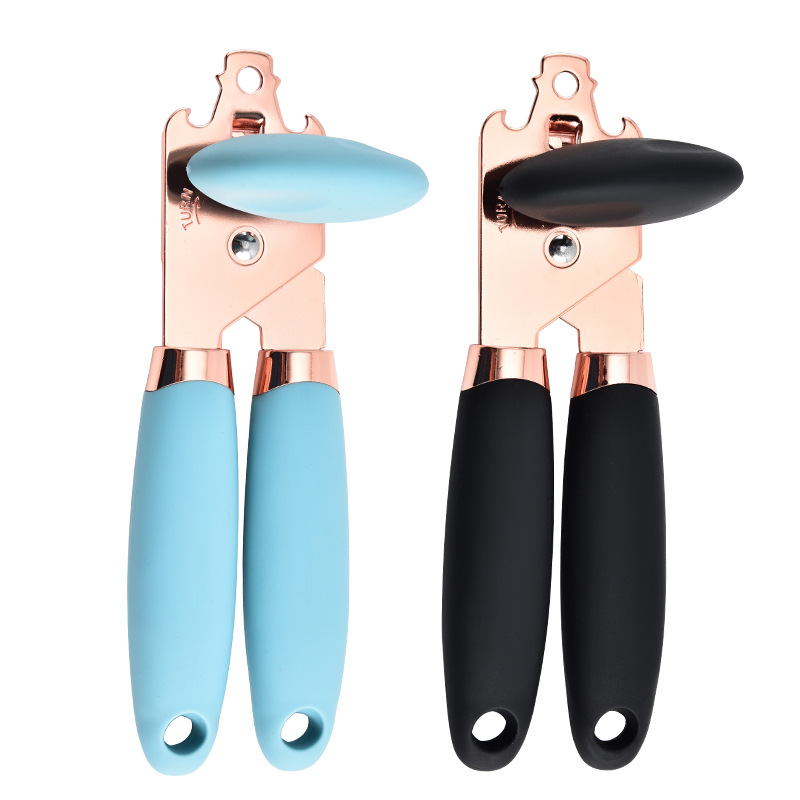 Suministros de cocina abrebotellas de cerveza multifunción artilugios transfronterizos latas de acero inoxidable dorado abrete