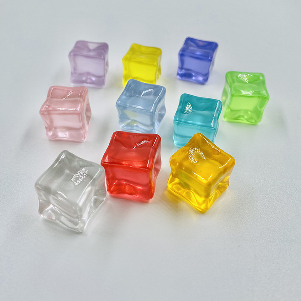 Realistic acrylic transparent ice cubes