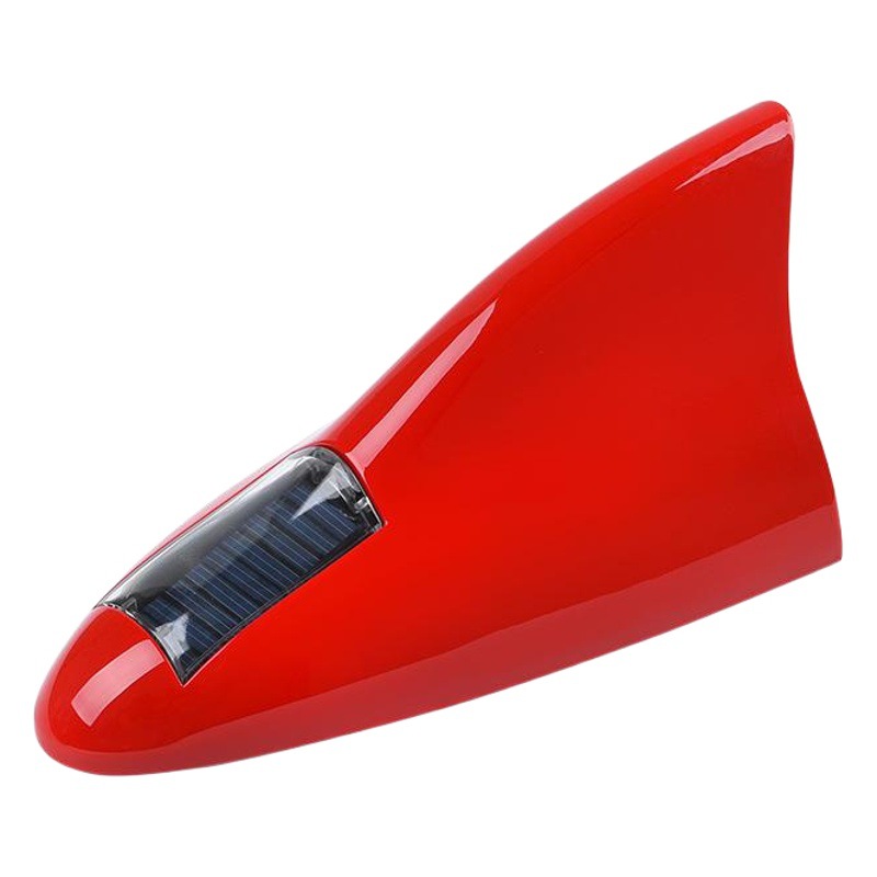 Solar Remote Control Signal Radio Shark Fin Antenna Anti-Rear Collision Warning Light Roof Tail Wing Flash Anti-Static