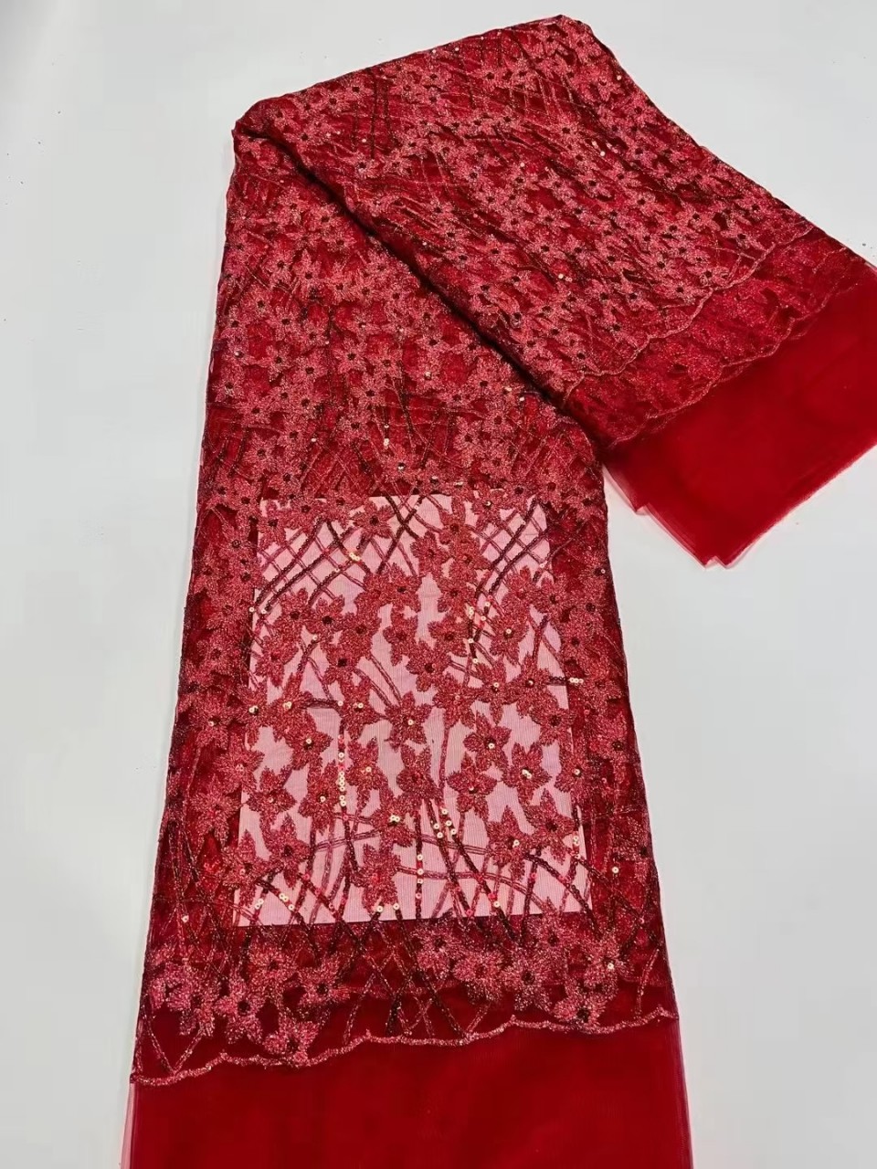 Primavera línea compuesta tela de encaje lentejuelas ropa los niños vestido estrella flor cheongsam hanfu bordado JX2618 image 8