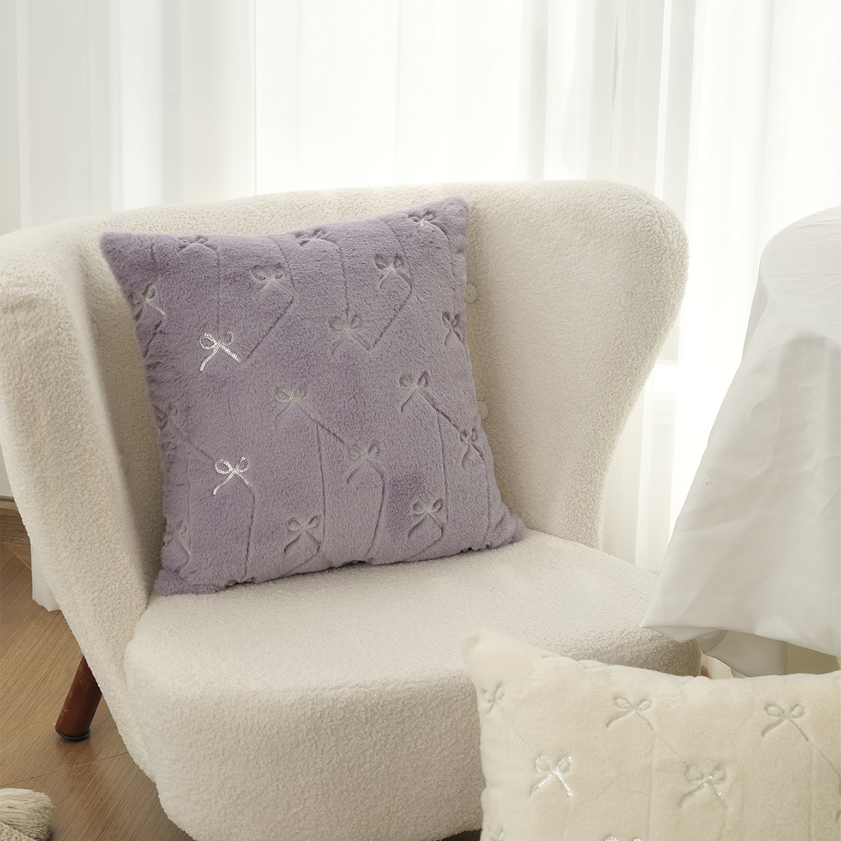 Amazon mini arco de almohada cubierta general de lujo ligero contra la cintura de almohada cubierta de almohada de peluche TEMU