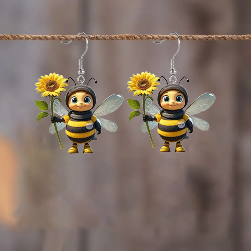 Genuine design cute acrylic earrings