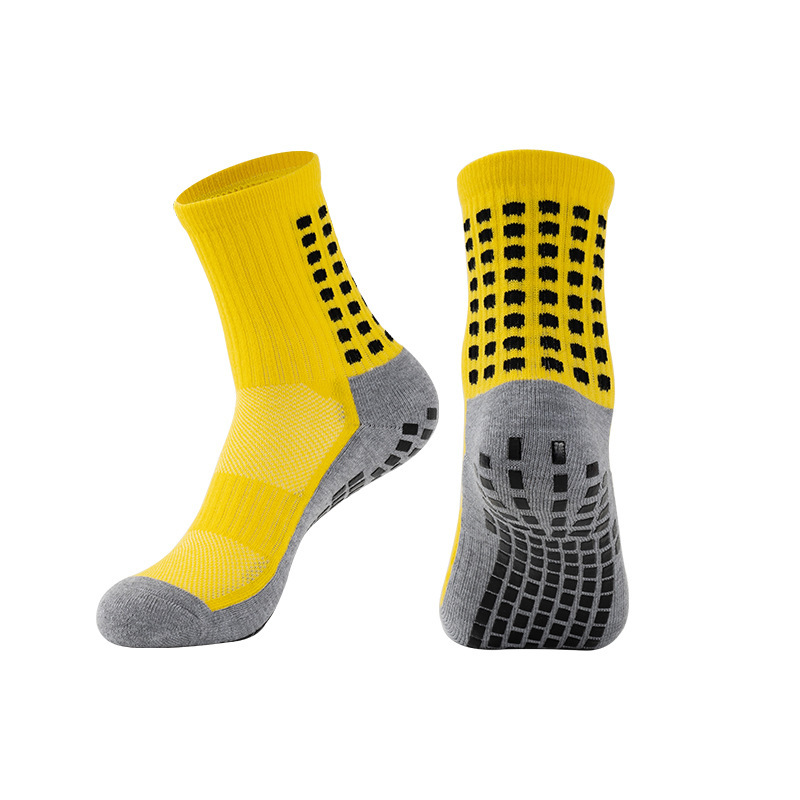 Atmungsaktive, rutschfeste Fußballsocken für Teenager und Kinder – Dicke, gepolsterte Sohle mit Grip – Perfekt für Fußball, Yoga und andere Sportarten (Größe 33–39)_voghion.com