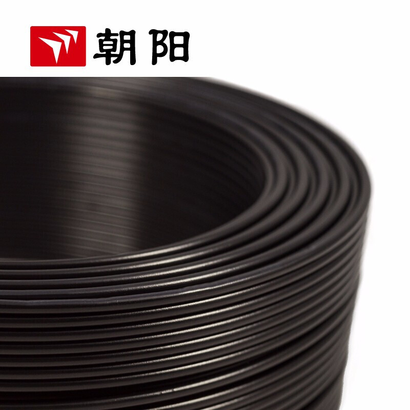 Chaoyang cable ZB-RVV cable de alimentación cable de chaqueta negra estándar nacional ignífugo 2 núcleos 4 metros cuadrados