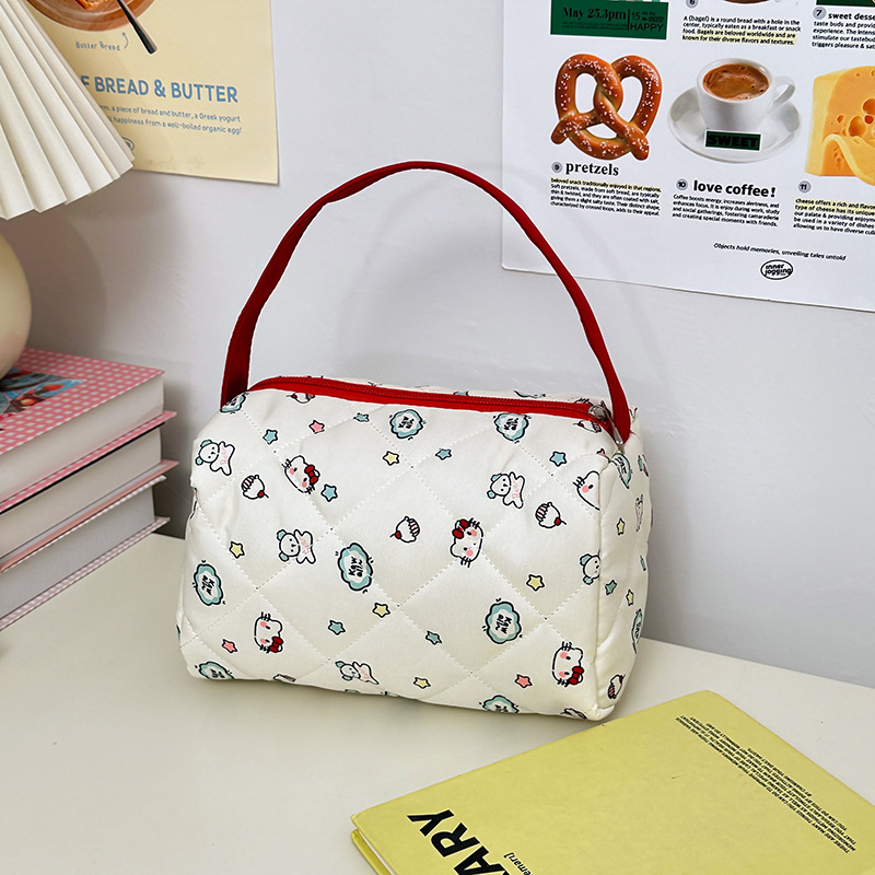 新款凯蒂猫kt猫大容量便携收纳包洗漱包超可爱化妆包手提包女批发