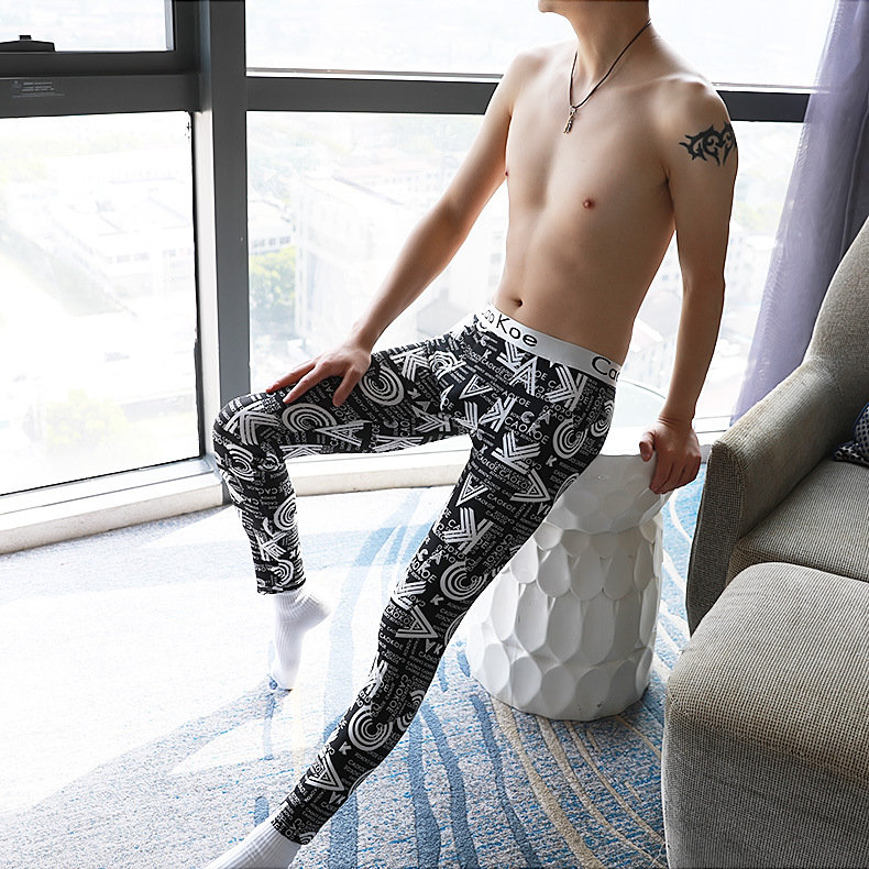 Men's pure cotton autumn pants, direct sale from the manufacturer, thin and colorful warming pants for men, all-cotton leggings for winter