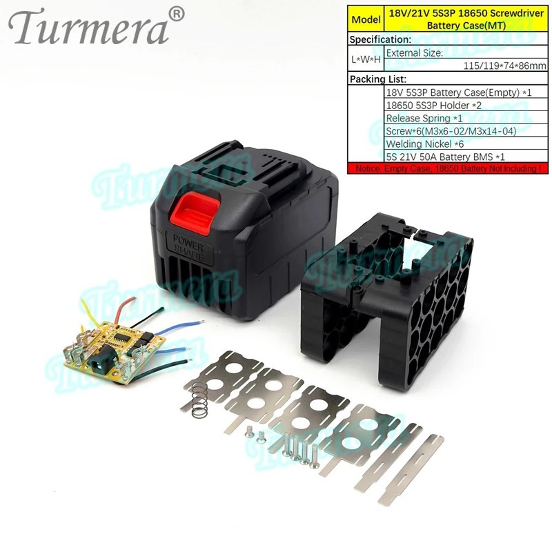 21V リチウム電動レンチバッテリーアクセサリー 18650 バッテリーボックス 5 セクション 10 セクション 15 セクション保護ボードシェルアクセサリー|undefined