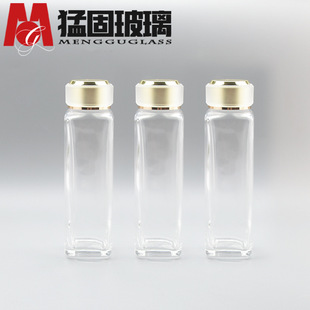 Manufacturer in stock 100ml Toner essence sub-packaging glass bottle water lotion square sub-packaging bottle