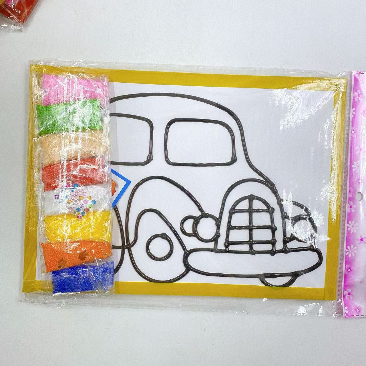 Nueva pintura de adobe DIY pintura de perlas grandes juguetes para padres e hijos pintura de arcilla para niños hechos a mano regalos al por mayor