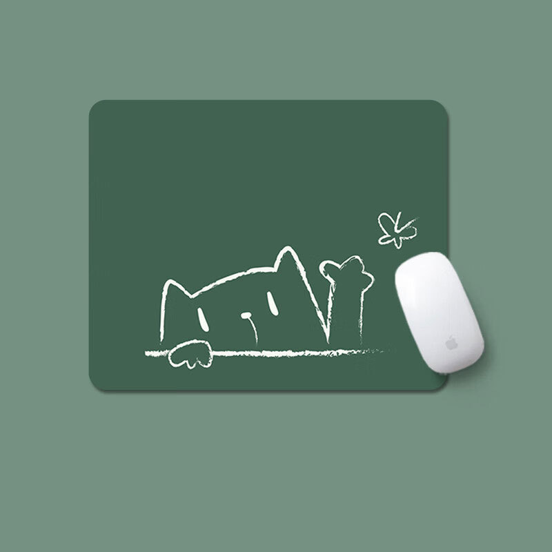 简约小号鼠标垫加厚防滑耐脏垫精密锁边电脑办公来图制作鼠标垫子|undefined