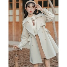 小个子法式气质通勤风衣外套女装2025新款秋季英伦风韩版宽松大衣