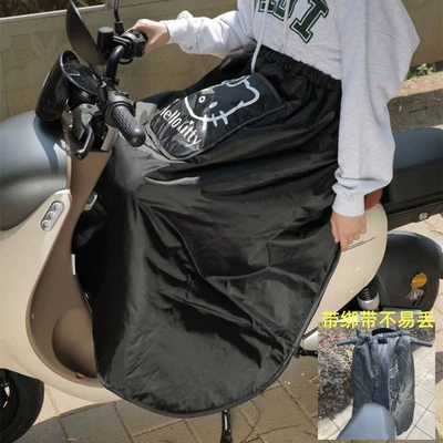 fleece-lined Knee Warm Gadget – Motorcycle front windshield - fleece-warm-apron-strap-kitten