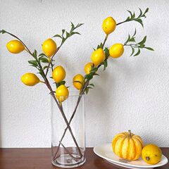Ins風シミュレーション花レモン果樹家庭客間装飾造花ザクロ柿果実写真道具