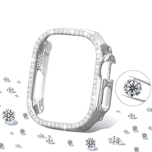 Luxury single row Diamond PC Watch protective shell for Apple Watch AppleiWatch Ultra 49mm