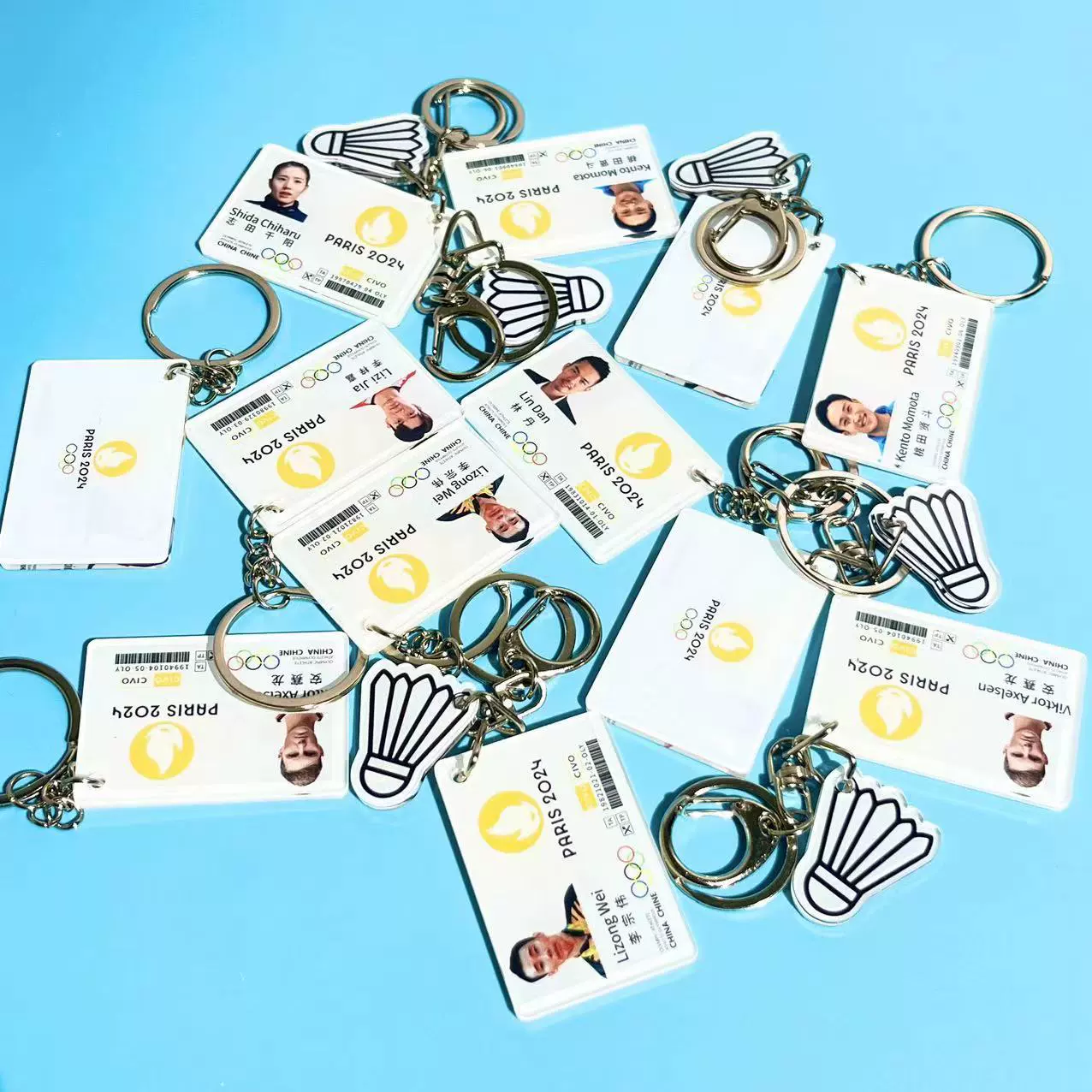 Шида Цяньян Мотида Хен Доу Анселонг Ли Цзыцзя Ли Цзунвэй Брелок для игры в бадминтон Брелок